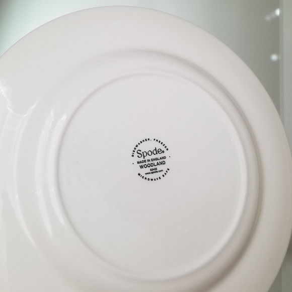 ❗Spode England Peregrine Falcon Brown Floral Rim Salad Plate 8"❗ - Picture 4 of 5